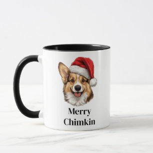 Pembroke Welsh Corgi Santa Hat Christmas Dog Mug
