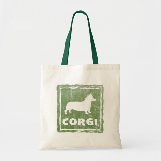 Pembroke Welsh Corgi Silhouette Tote Bag (Front)