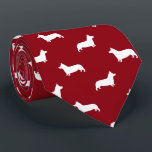 Pembroke Welsh Corgi Silhouettes Pattern Tie<br><div class="desc">This original Corgi pattern neck tie makes a great gift for dog dads! Available in a variety of colours, this cool tie makes a statement for anyone who loves Pembroke Welsh Corgis. An awesome gift for the guy who wears a tie for business, or for special events like holiday programs,...</div>