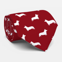 Pembroke Welsh Corgi Silhouettes Pattern