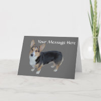 Pembroke Welsh Corgi Soulful Greeting Card