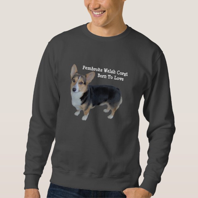 Pembroke Welsh Corgi Soulful Unisex Sweatshirt (Front)
