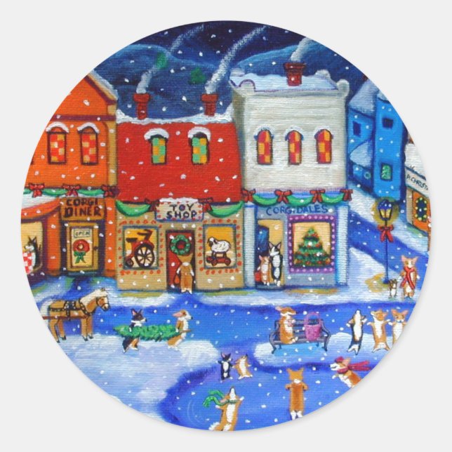 Pembroke Welsh Corgi Stickers (Front)