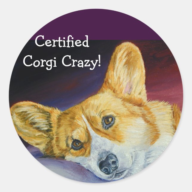 Pembroke Welsh Corgi Stickers (Front)