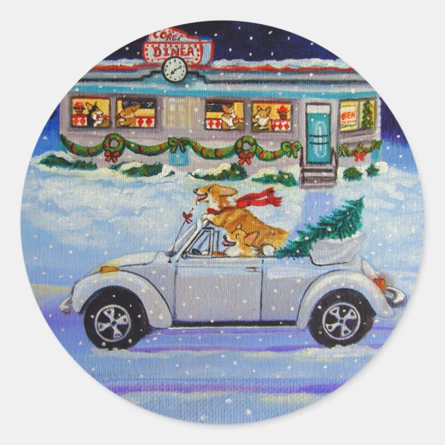 Pembroke Welsh Corgi Stickers (Front)