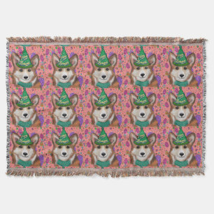 PEMBROKE WELSH CORGI THROW BLANKET