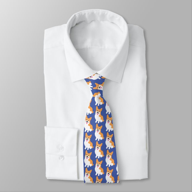 Pembroke Welsh Corgi Tie (Tied)