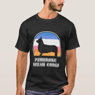 Pembroke Welsh Corgi Vintage Sunset Dog T-Shirt