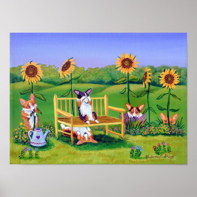 Pembroke Welsh Corgi Wall Print (Front)