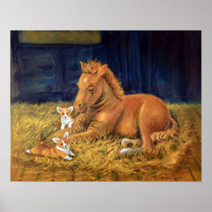 Pembroke Welsh Corgi Wall Print