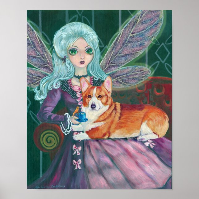 Pembroke Welsh Corgi Wall Print (Front)