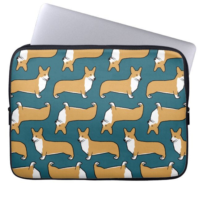 Pembroke Welsh Corgis Pattern Laptop Sleeve (Front)