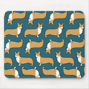 Pembroke Welsh Corgis Pattern Mouse Pad