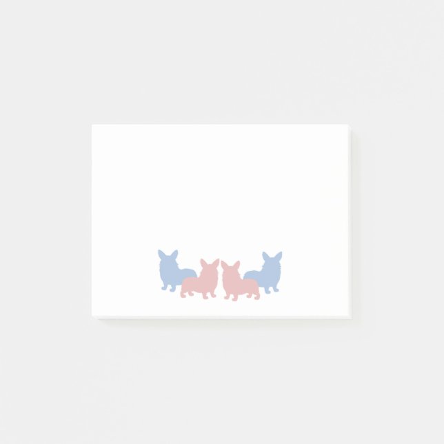 Pembroke Welsh Corgis Post-it Notes (Front)