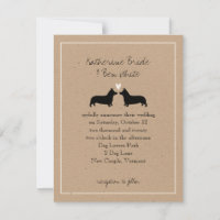 Pembroke Welsh Corgis Wedding Invitation