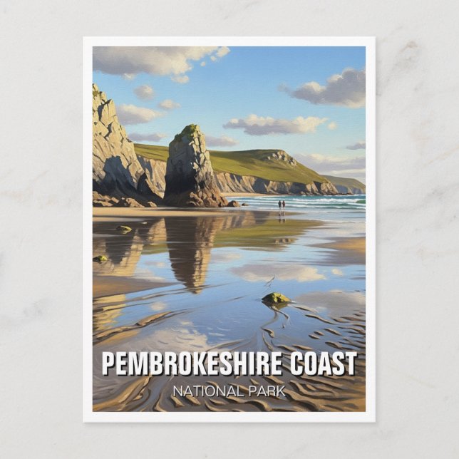 Pembrokeshire Coast National Park Wales Travel Postcard (Front)