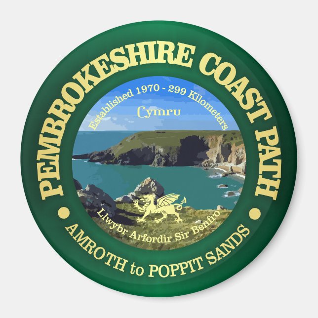 Pembrokeshire Coast Path Magnet (Front)