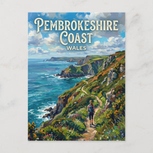 Pembrokeshire Coast Path Wales Postcard