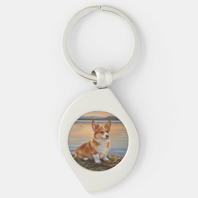 Pembrook Welsh Corgi Key Ring (Front)