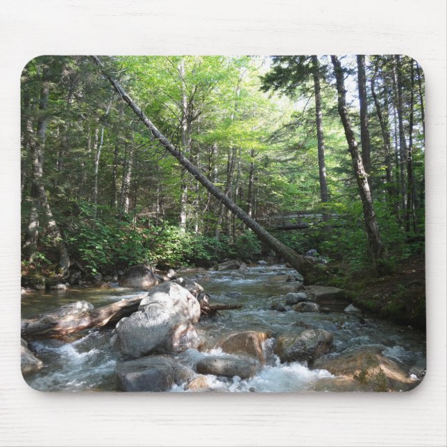 Pemigewasset River Bridge in New Hampshire Mouse Pad (Front)