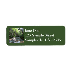 Pemigewasset River Bridge in New Hampshire Return Address Label