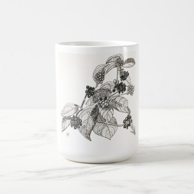 Pen and Ink Blackberries Coffee Mug (Center)