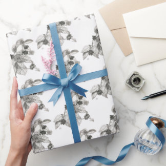 Pen and Ink Blackberries Wrapping Paper