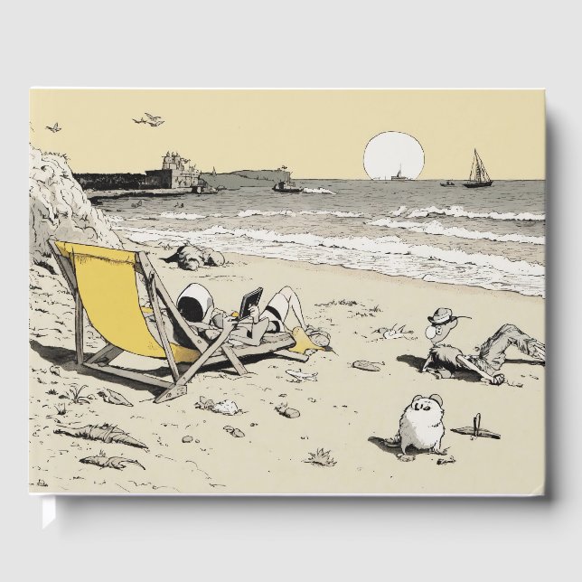 pen and ink sketch guestbook (Front)