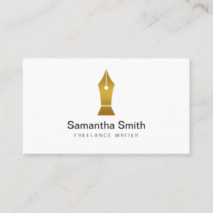 Pen Logo Freelance Writer and Calligraphy Writer Business Card