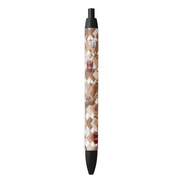Pen Office and School Pen Chocolate Marshmallow (Front Vertical)