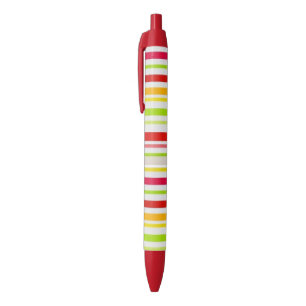 Pen Office and School Pen Colourful Bright Stripes