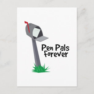 Pen Pals Forever Postcard