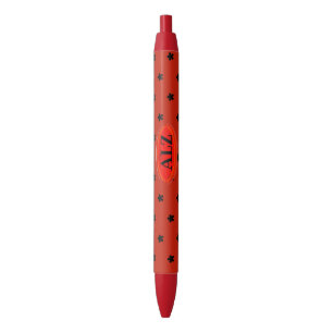 Pen - Red Initial Medallion
