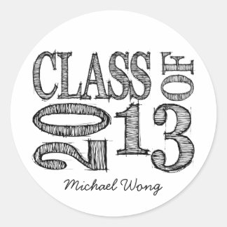 Pen Sketch Class of 2013 Stickers