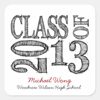 Pen Sketch Class of 2013 Stickers