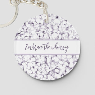 Pen Strokes Abstract Script Key Ring