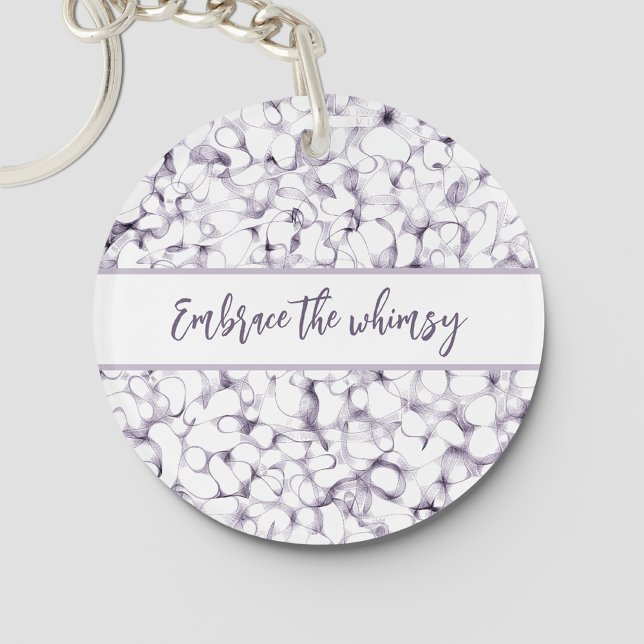 Pen Strokes Abstract Script Key Ring (Creator Uploaded)