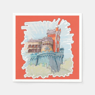 Pena Palace in Sintra, Portugal Napkin