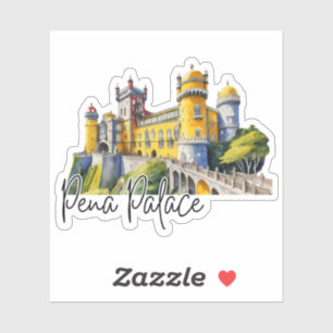 Pena Palace Portugal Watercolor
