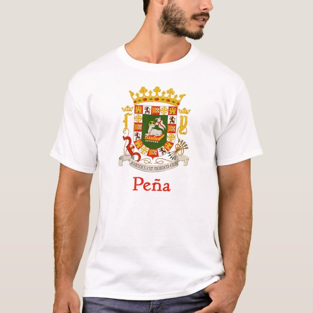 Pena Shield of Puerto Rico T-Shirt (Front)