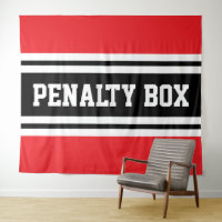 PENALTY BOX Cool Sporty Red Black WhiteStripes