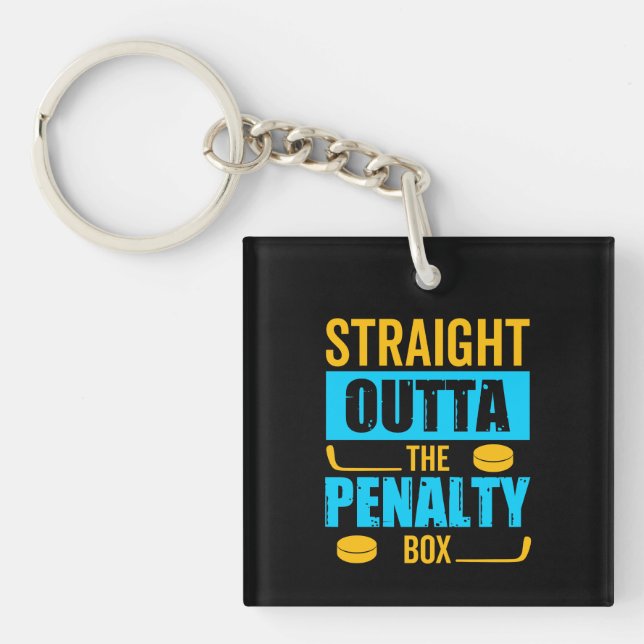 Penalty Box Hockey Key Ring (Front)
