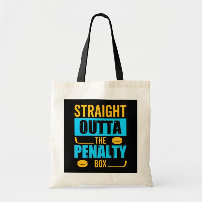 Penalty Box Hockey Tote Bag (Front)