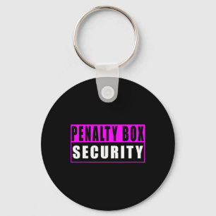 Penalty Box Security Funny Ice Hockey _3 Key Ring