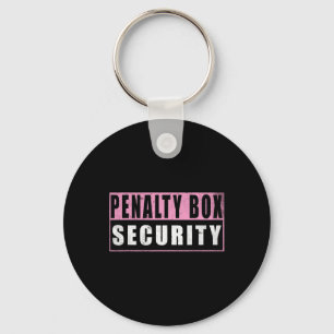 Penalty Box Security Funny Ice Hockey _5 Key Ring