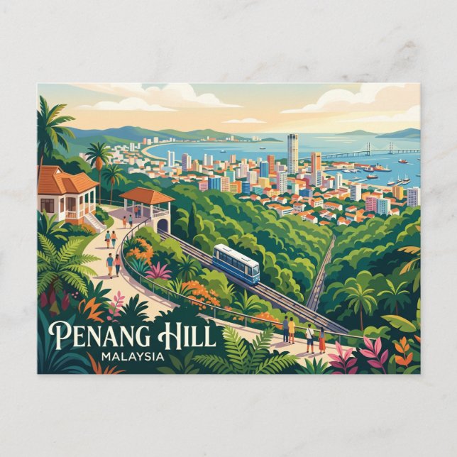 Penang Hill Malaysia Postcard (Front)