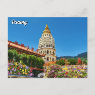 Penang Malaysia Georgetown Travel Postcard