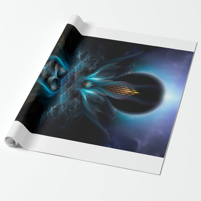Penapia Fractal Art Wrapping Paper (Unrolled)