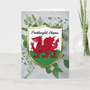 Penblwydd Hapus Happy Birthday Card