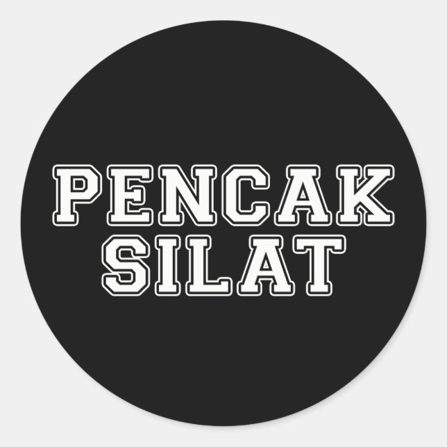Pencak Silat Classic Round Sticker (Front)